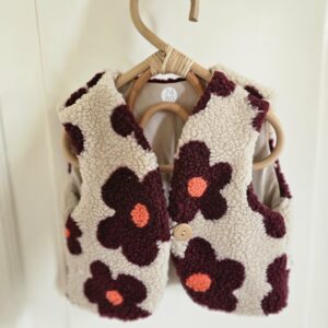Teddy gilet bloemen