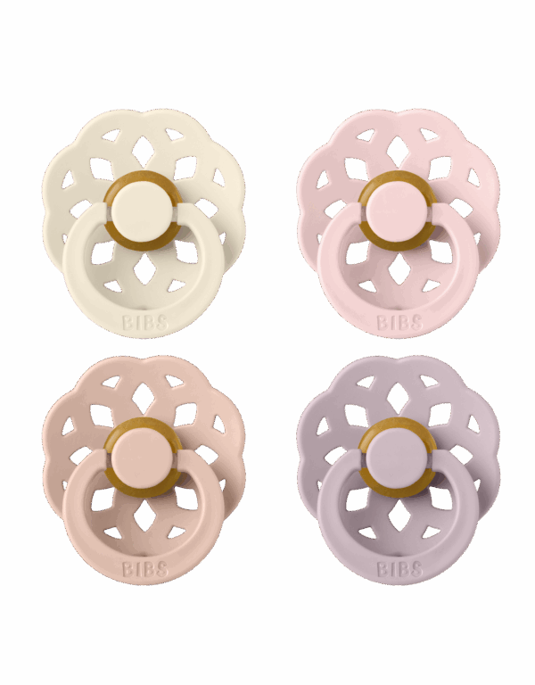 BIBS Boheme 4 pack Ivory/Blush/Blossom/DuskyLilac