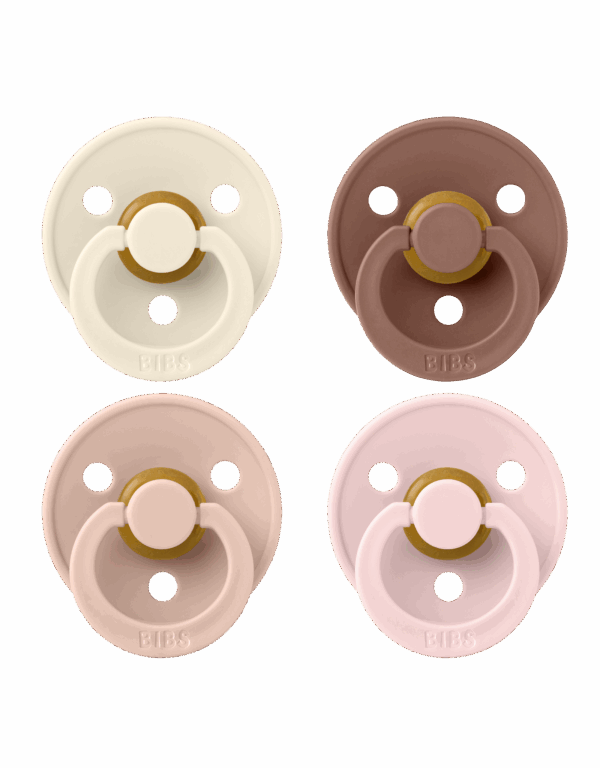 BIBS Colour 4 pack Ivory/Blush/Woodchuck/Blossom
