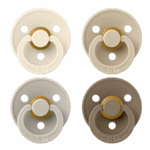 BIBS Colour 4 pack Ivory/Sand/Vanilla/Dark Oak