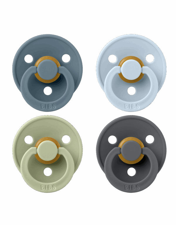 BIBS Colour 4 pack Petrol/Sage/BabyBlue/Iron