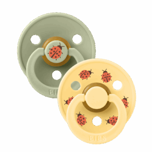 BIBS Studio Colour 2 pack Ladybug Sage Mix