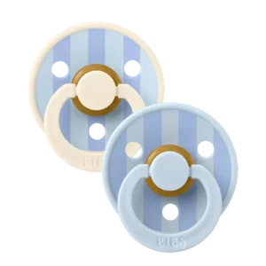 BIBS Studio Colour Block 2 pack Baby Blue / Dusty Blue mix