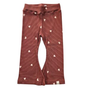 Flared - Rib hartjes red