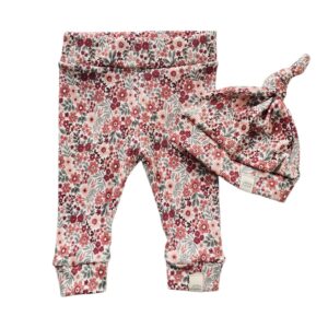 Newborn set - Bloemrijk old pink