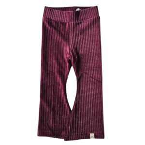 Flared - rib donker rood