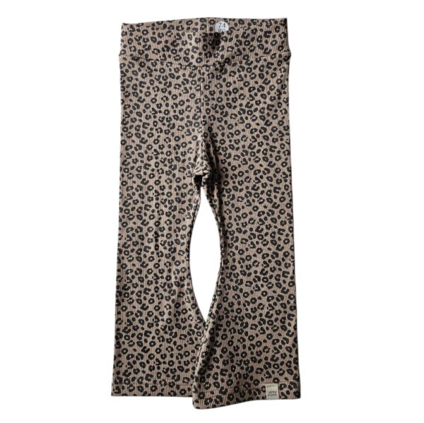 Flared - panter dark beige