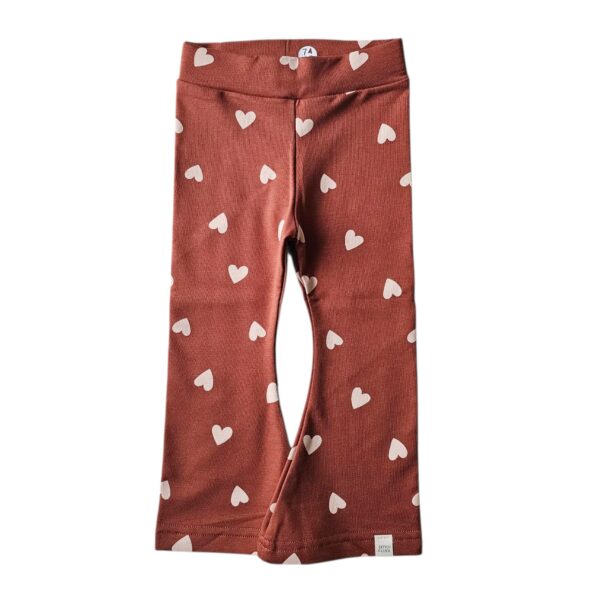 Flared - hartjes rood