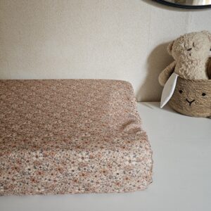 Aankleedkussenhoes -Winter Bloem Cacao