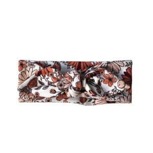 Haarband Breed - Winter bloemen terra