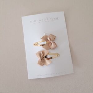 Mini&loved - Little Bow nude klein (2 stuks)