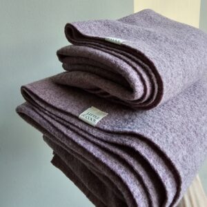 Wieg-/ledikantdeken Wol lila