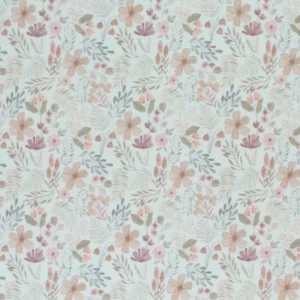 Wieg- & ledikanthoeslaken - flower pastel