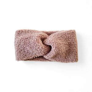 Hoofdband teddy twist  lila