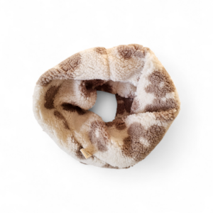 Colsjaal - Teddy bloemen ecru