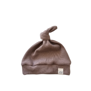 Newborn Mutsje los - taupe rib