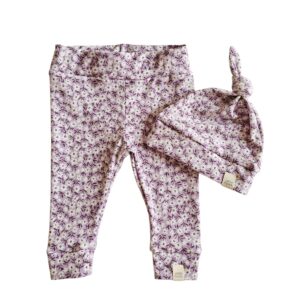 Newborn set -  Lila bloemen mini