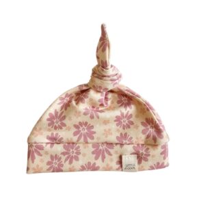 Newborn Mutsje los -zoete bloemen roze