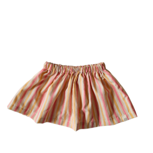 Rokje  brede streep roze geel