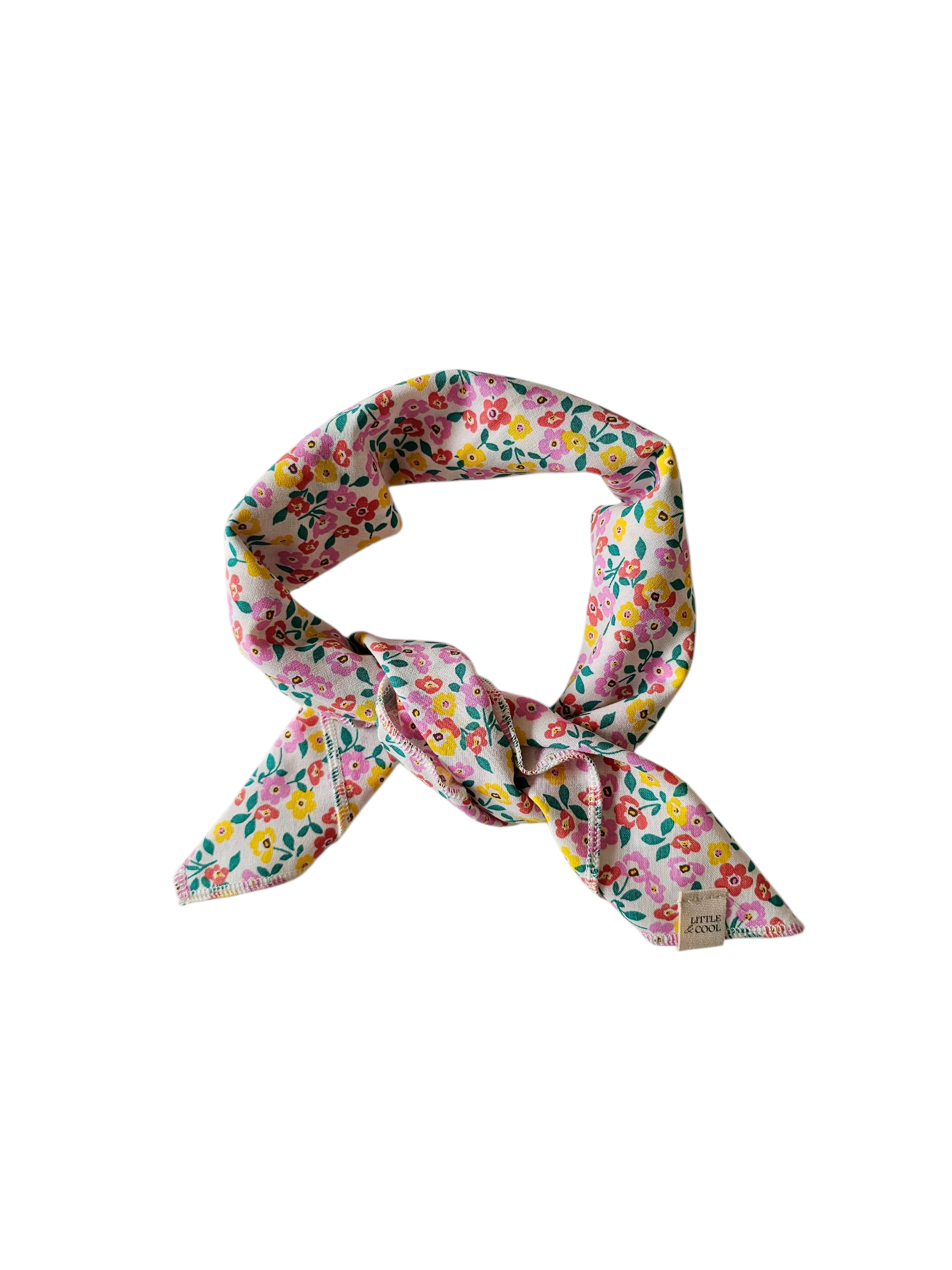 sjaaltje bloemen geel roze