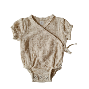 Romper - broderie mini beige