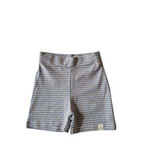 Korte broek - streepjes staalblauw