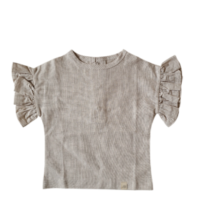 Shirt lott streepjes beige