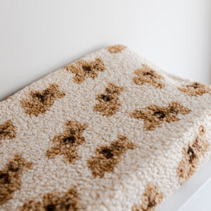 Aankleedkussenhoes -Teddy beertjes beige