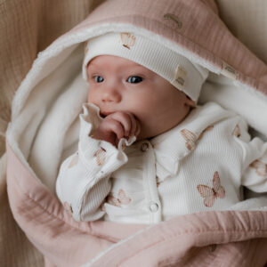 Badcape/Wikkeldoek Moons & Stars roze