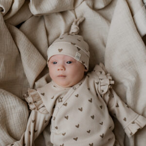 Boxpakje Jill - Ruffel hartjes naturel