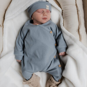 Boxpakje - Sam rib staalblauw