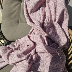 XL Beach Swaddle - bloemen mauve