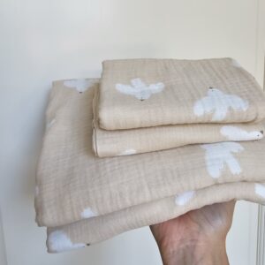 Swaddle - beige vogel