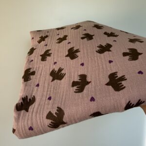 XL Beach Swaddle - BIRDS – SOFT ROSE