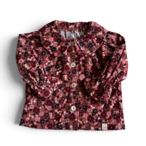 Blouse rib bloemen
