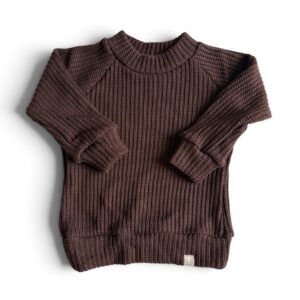 Trui Gebreid  knit donker bruin