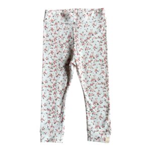 Skinny legging - mini bloemen roze