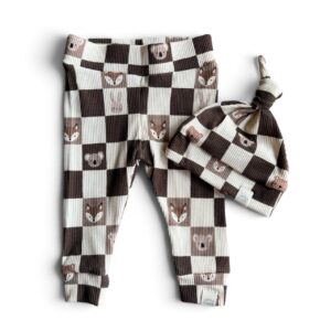 Newborn set -blokjes bruin