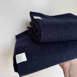 Wieg-/ledikantdeken Wol donker blauw