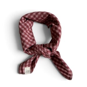 sjaaltje ruit donker rood