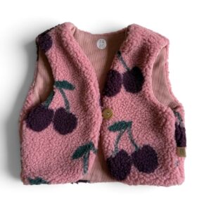 Teddy gilet kers