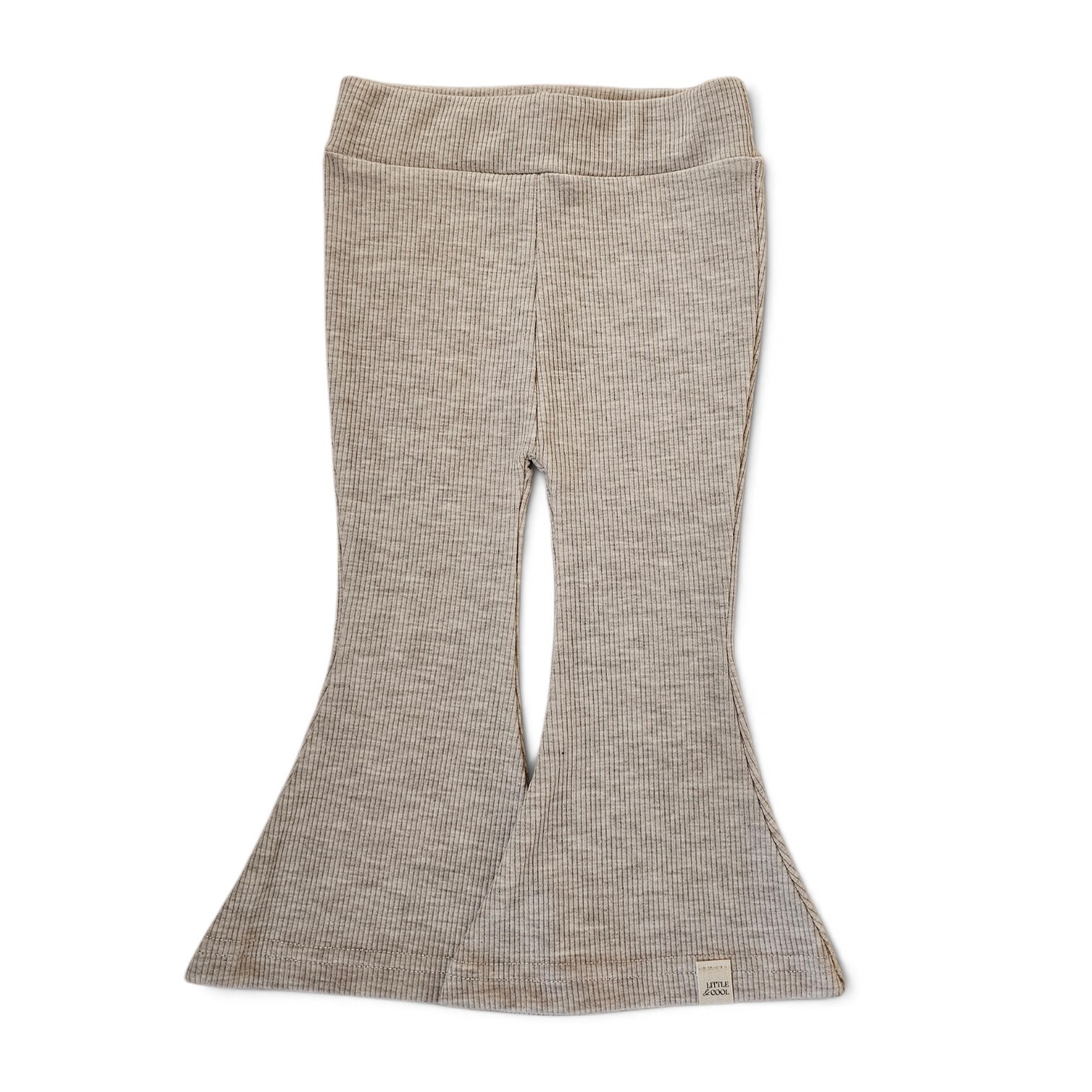 Flared - rib beige melange