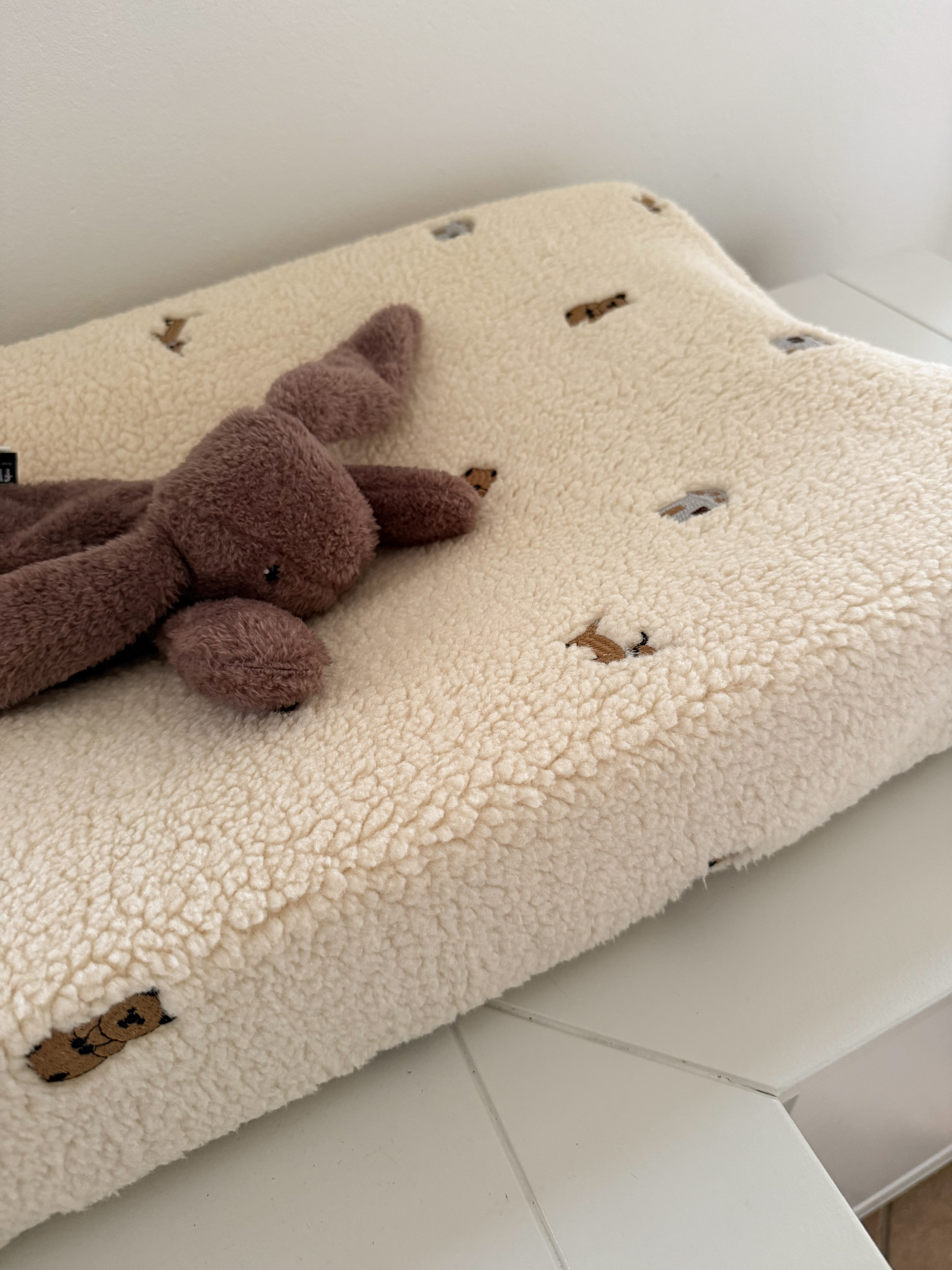 Aankleedkussenhoes - teddy dieren