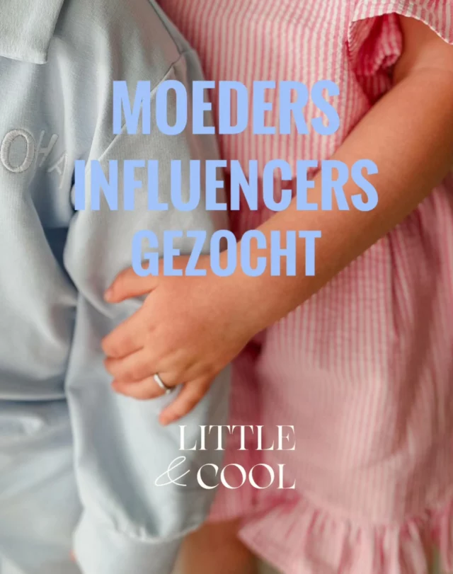 Ben jij fan van Little&CoolVind jij het leuk om UGC content te maken en heb jij een mooie lichte kamer baby, kinderkamers om fotos te maken dan zoeken we jou.☀️ Je ontvangt van ons leuke voorjaar/zomer etems en  we verwachten leuke creatieve content mee te maken reels & story en loze fotos doe wij mogen gebruiken en doe je zelf ook deelt met je volgeds.Interesse? Reageer hier onder teg andere moeder/Influencers die dot niet mogen missen.Liefs nadeche